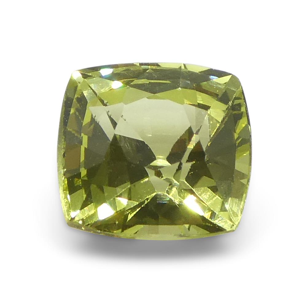 da uomo o donna Crisoberillo quadrato verde-giallo a cuscino da 1,68ct dal Brasile in vendita