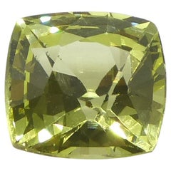 1.68ct Square Cushion Green-Yellow Chrysoberyl from Brazil (en anglais)