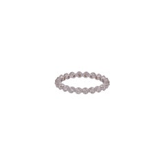 1.05 Carat Clear Diamond Band Ring in 18k White Gold