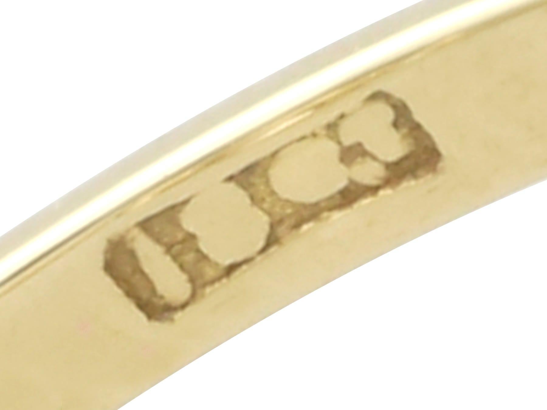 Anello a trilogia con diamante da 1,69 carati e oro giallo 18k - Antico Circa 1905 in vendita 1