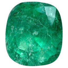 1.69 Carat Earthy Colombian Emerald - Cushion Cut Genuine May Birthstone