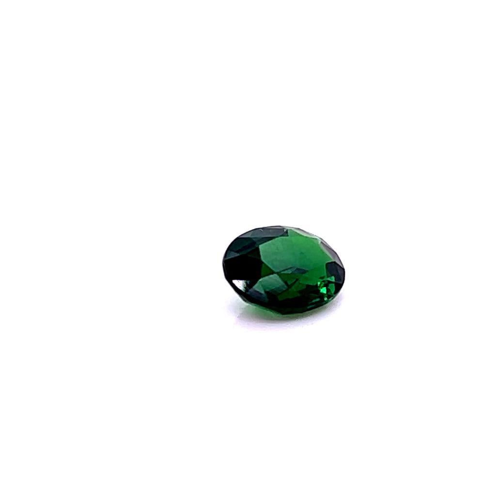 Oval Cut 1.69 Carat Oval cut Tsavorite Garnet For Sale