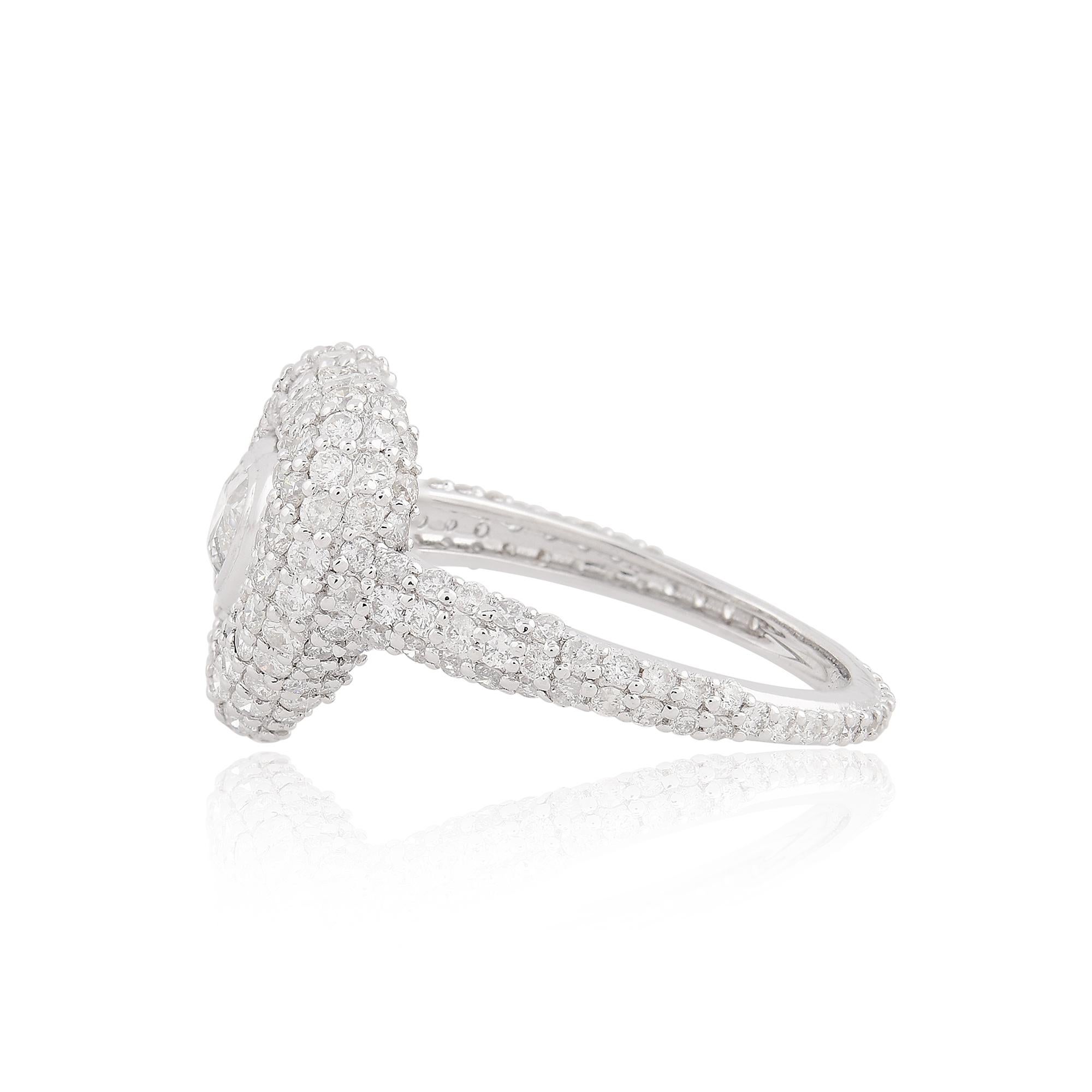 Cast from 14-karat gold, these exquisite ring are handset with 1.69 carats of sparkling diamonds.

The ring is a size 7 US and may be resized to larger or smaller upon request. FOLLOW SPECTRUM JEWELS storefront to view the latest collection &