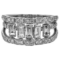 Anillo de oro blanco con diamante blanco de 1,69 quilates