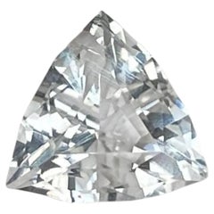 1.69 Carats Bluish White Aquamarine Stone Trilliant Cut Pakistani Gemstone