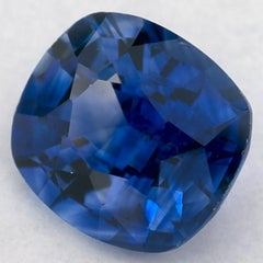 1.69 carati di zaffiro blu a cuscino, gemma sfusa