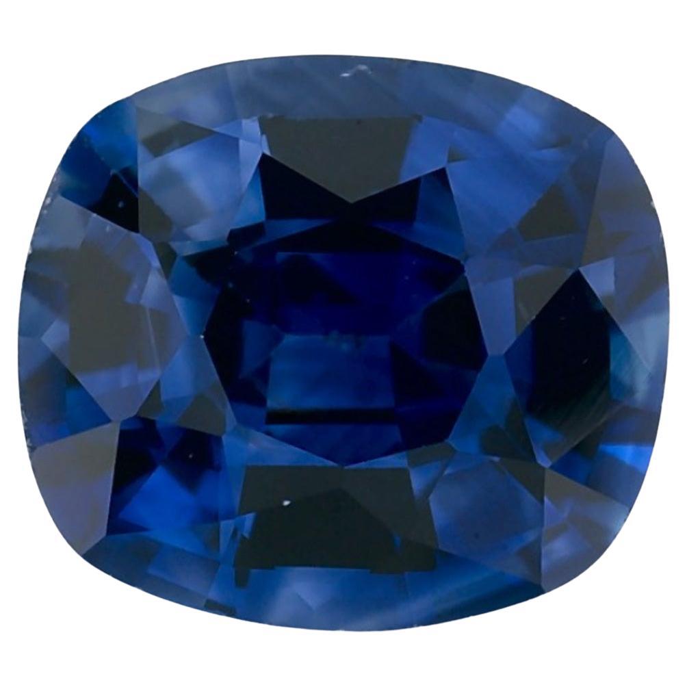 1.69 carati di zaffiro blu a cuscino, gemma sfusa