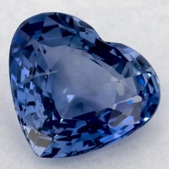 1.69 Ct Blue Sapphire Heart Loose Gemstone