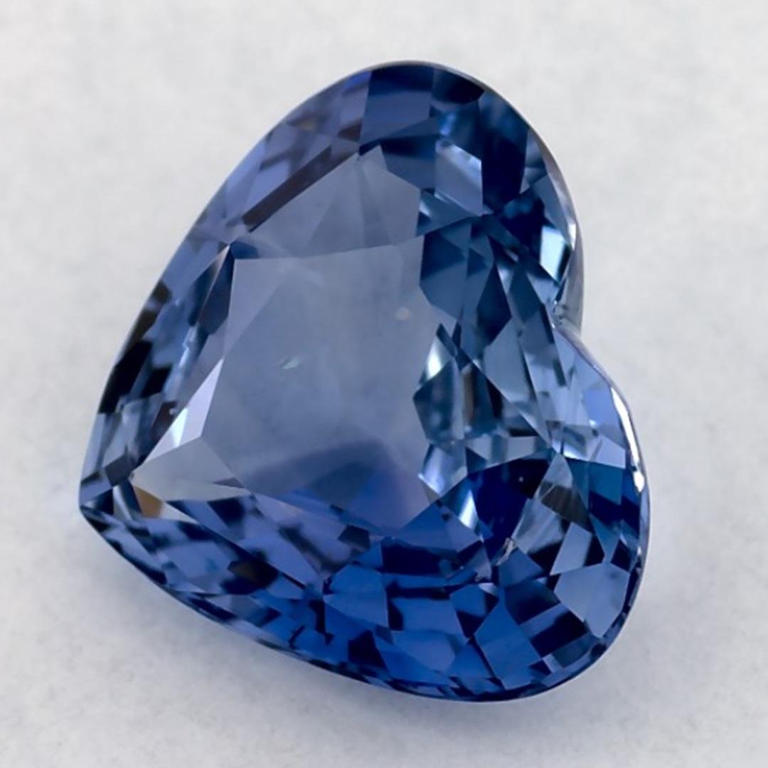 1.69 Karat Blauer Saphir Herz Loser Edelstein (Herzschliff) im Angebot