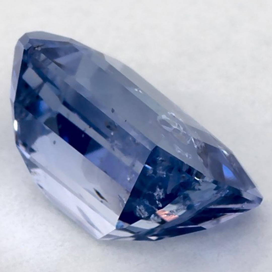 Pierre précieuse taille octogonale saphir bleu 1.69 carat en vente 1