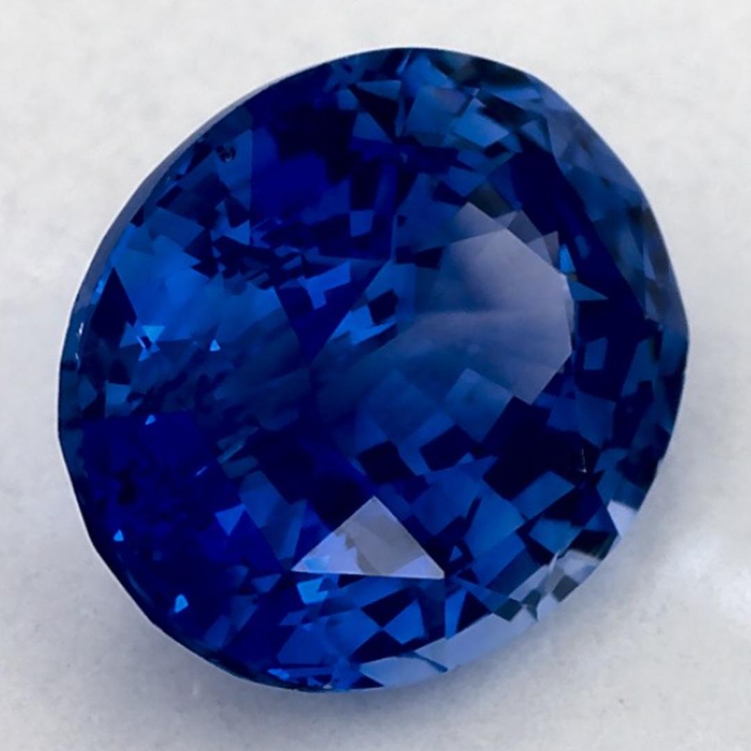 1.69 Karat Blauer Saphir Oval Loser Edelstein (Ovalschliff) im Angebot