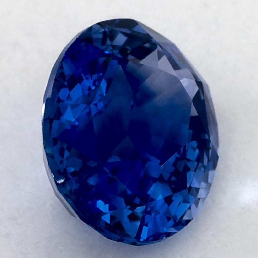 1.69 Karat Blauer Saphir Oval Loser Edelstein im Angebot 2