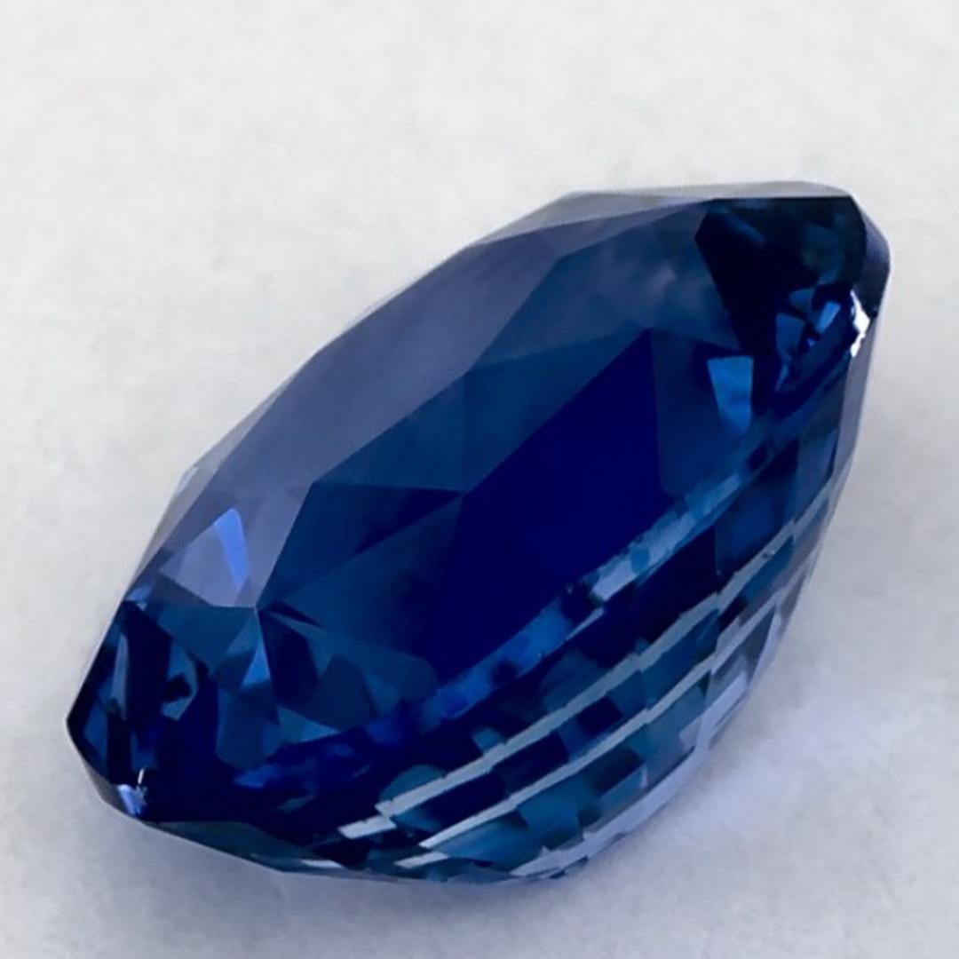 1.69 Karat Blauer Saphir Oval Loser Edelstein im Angebot 3