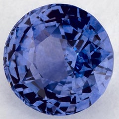 1.69 Ct Blue Sapphire Round Certified Loose Gemstone