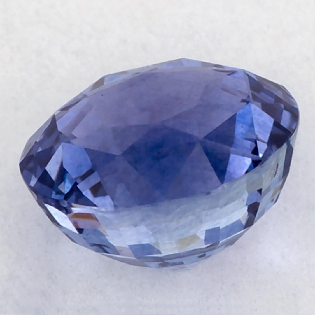 1,69 Karat blauer Saphir rund zertifiziert loser Edelstein im Zustand „Neu“ im Angebot in Fort Lee, NJ