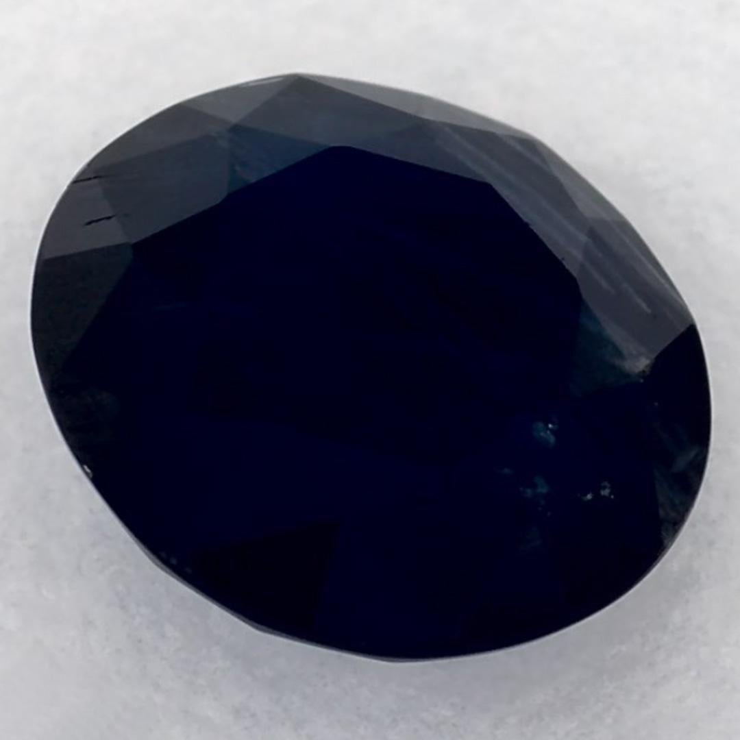 1.69 Ct Blue Sapphire Round Loose Gemstone (pierre précieuse en vrac) en vente 1