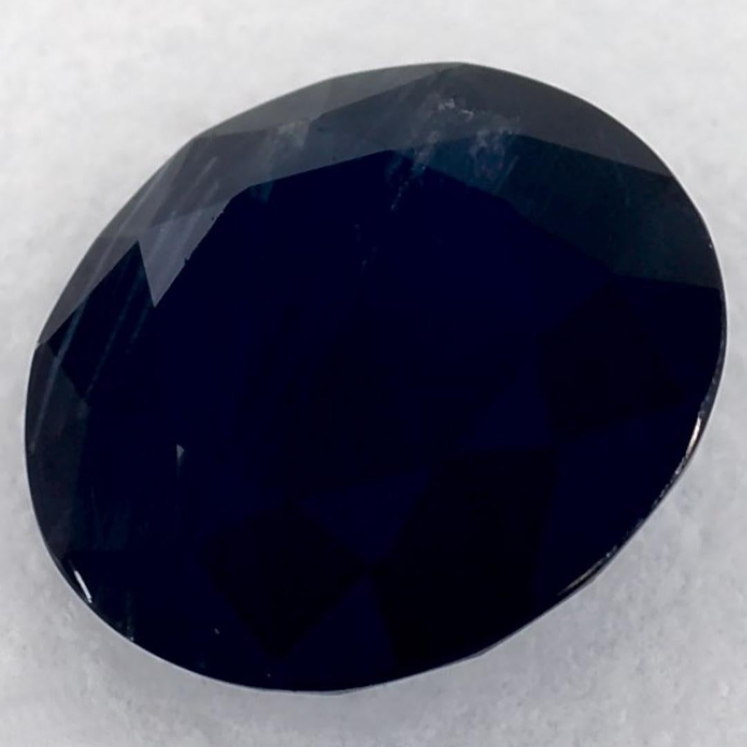 1.69 Ct Blue Sapphire Round Loose Gemstone (pierre précieuse en vrac) en vente 2