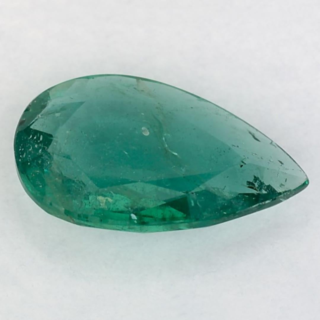 1.69 Karat Smaragd Birne Loser Edelstein im Zustand „Neu“ im Angebot in Fort Lee, NJ