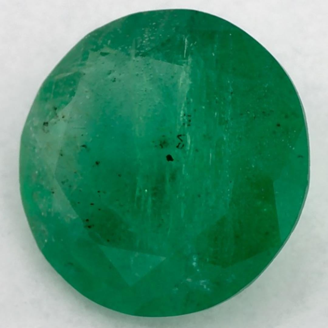 1.69 Ct Smaragd Runde Lose Edelstein (Rundschliff) im Angebot