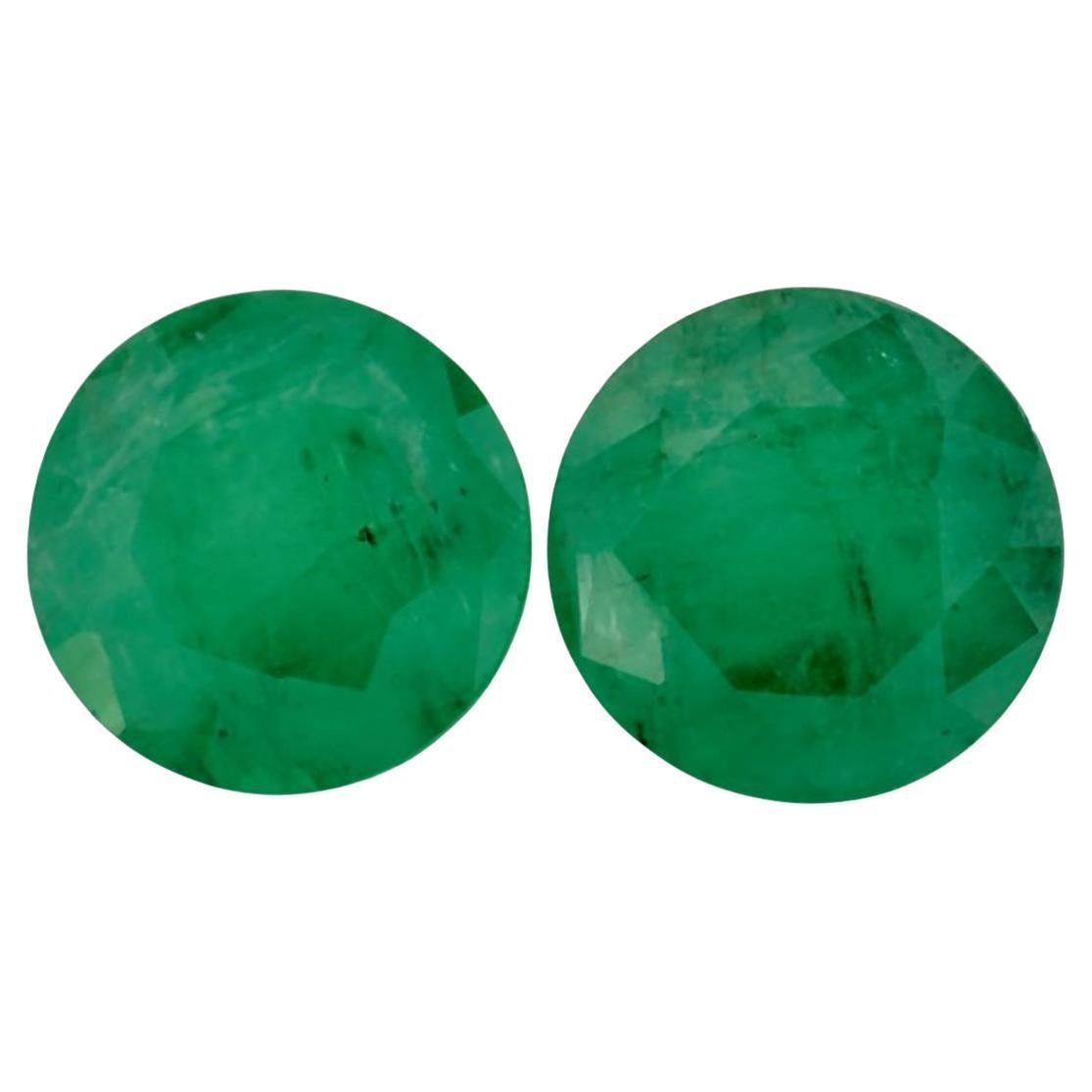 1.69 Ct Emerald Round Loose Gemstone