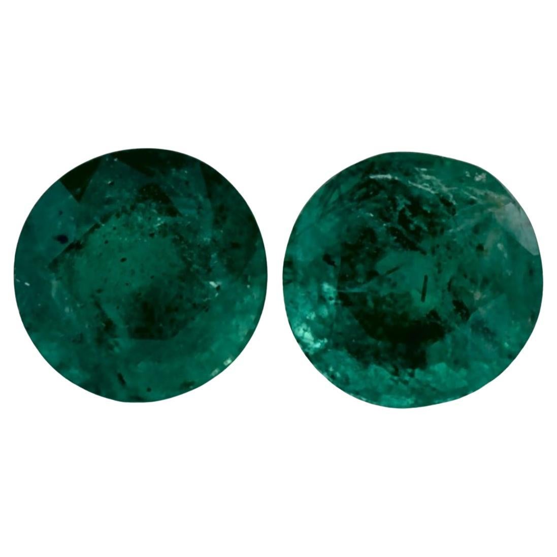 1.69 Ct Emerald Round Loose Gemstone