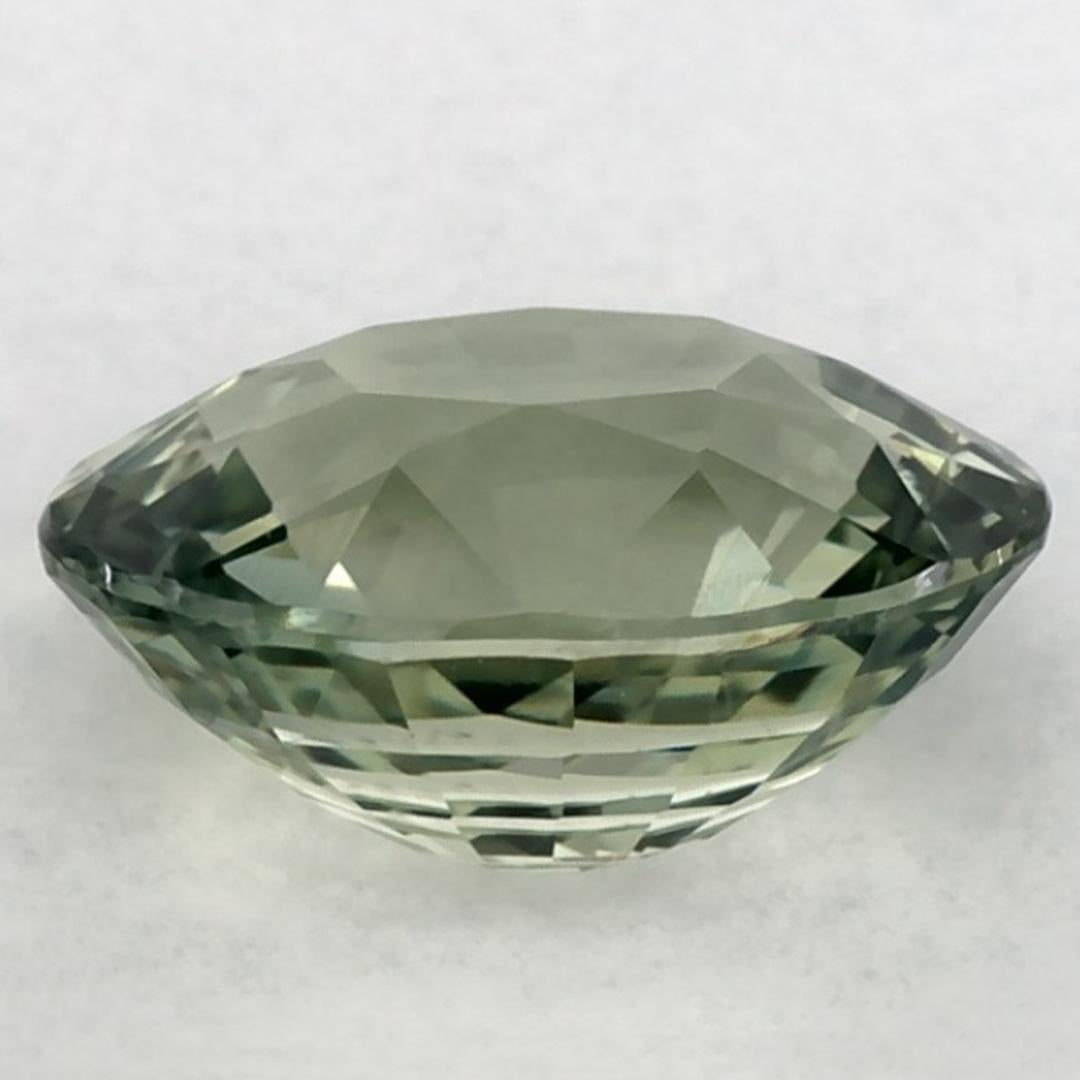 1.69 Ct Green Sapphire Oval Loose Gemstone im Zustand „Neu“ im Angebot in Fort Lee, NJ