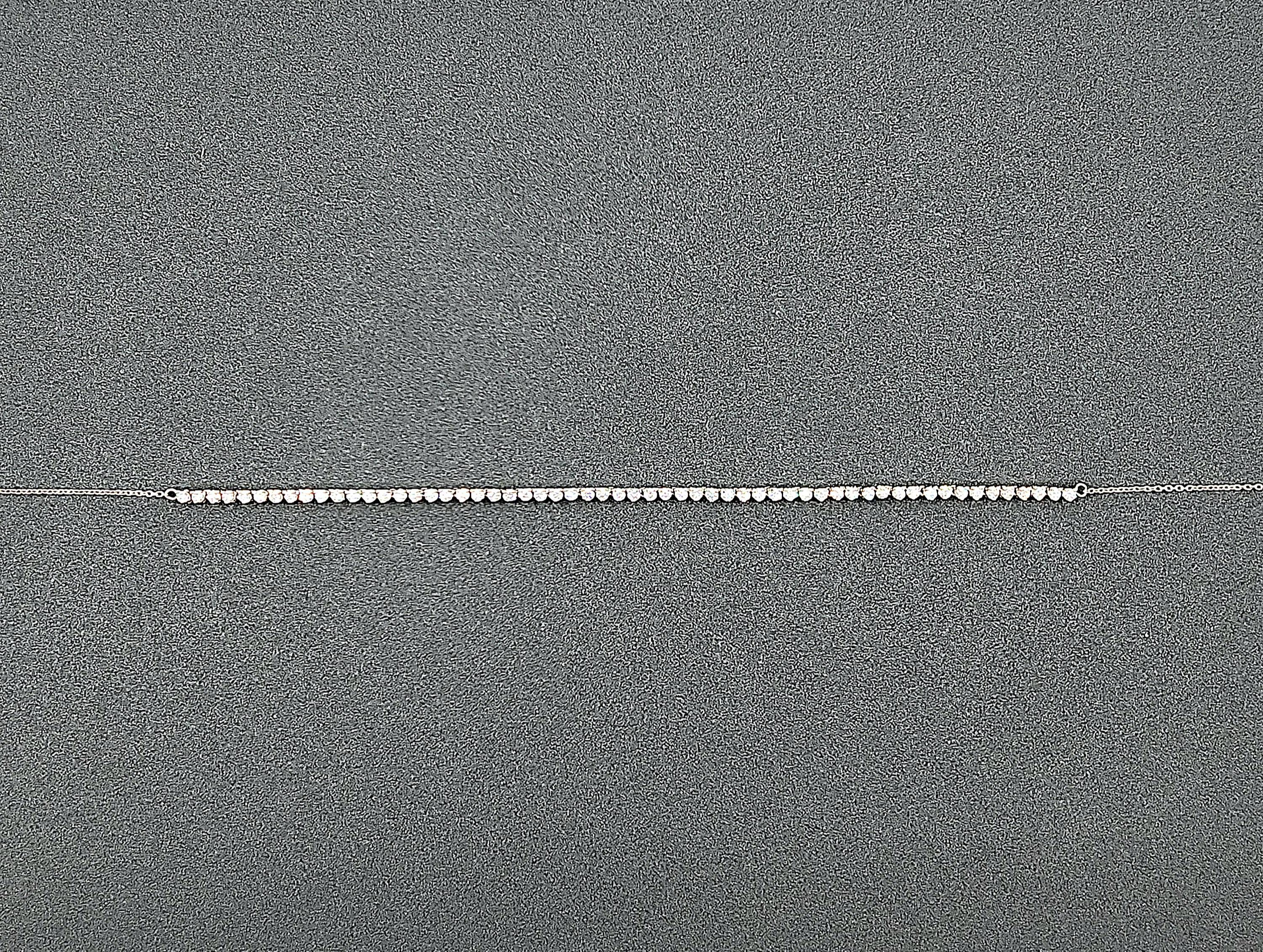 Collar Tenis Diamante Medio 1,69 ct en venta 1