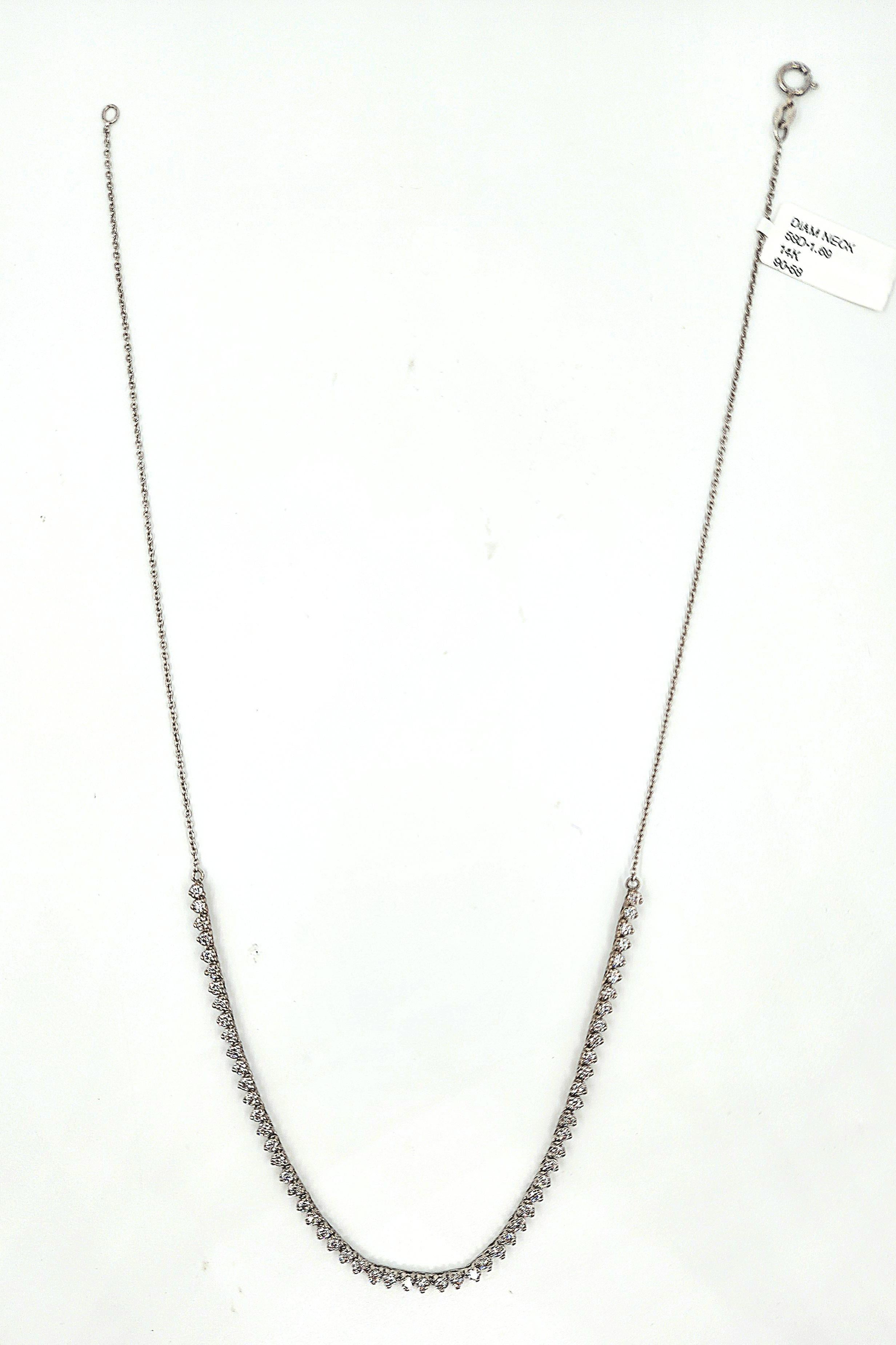 Collar Tenis Diamante Medio 1,69 ct en venta 2