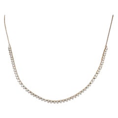 1.69 ct Halfway Diamond Tennis Necklace