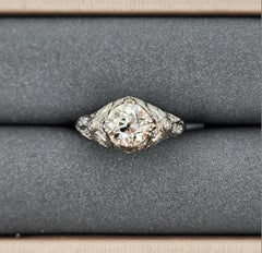 1.69 Karat Diamantring im alten europäischen Schliff