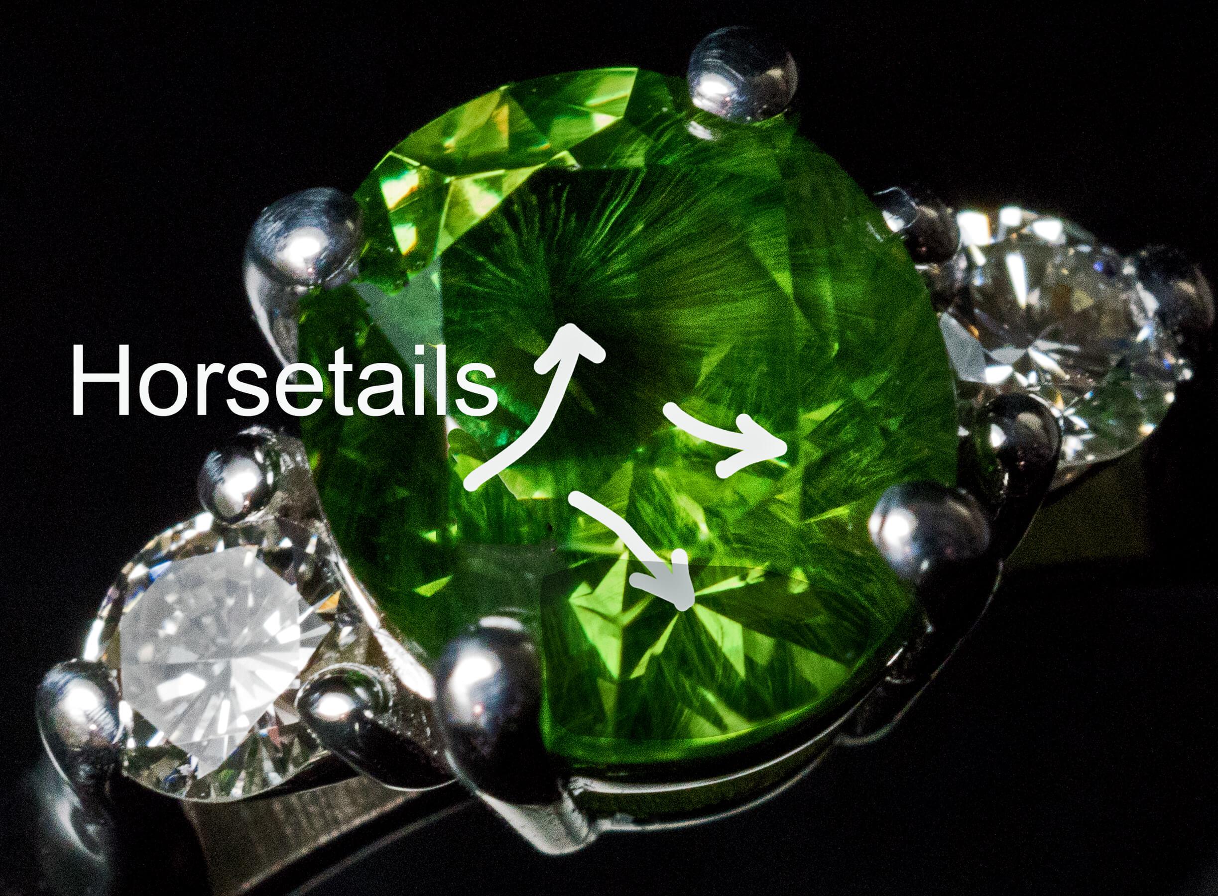Women's 1.69ct Russian Demantoid Diamond Engagement Ring For Sale