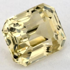 1.69 Ct Yellow Sapphire Octagon Loose Gemstone