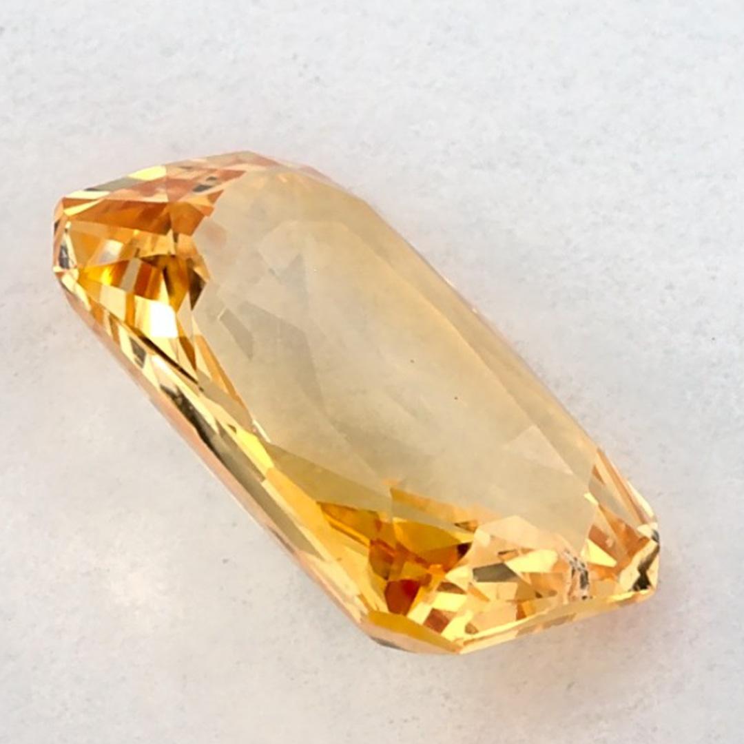 1.69 carati di zaffiro giallo radiante in vendita 1
