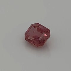 GIA-zertifizierter unerhitzter 1,69-Saphir in Smaragdform in Braun und Rosa