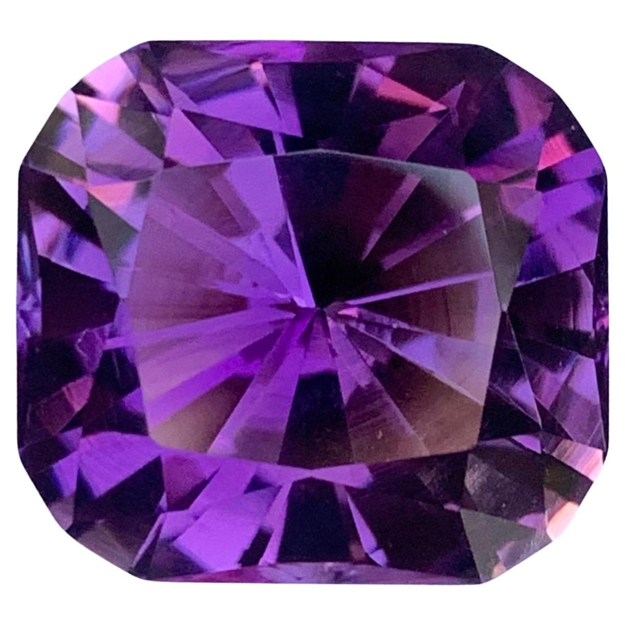 16.90 Carat Natural Loose Amethyst Cushion Cut Gemstone For Sale