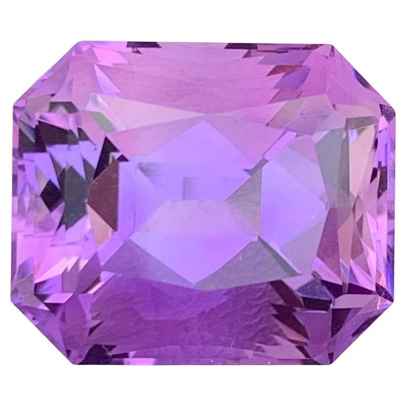 8.75 Carat Natural Loose Amethyst Octagon Shape Gem For Necklace For ...