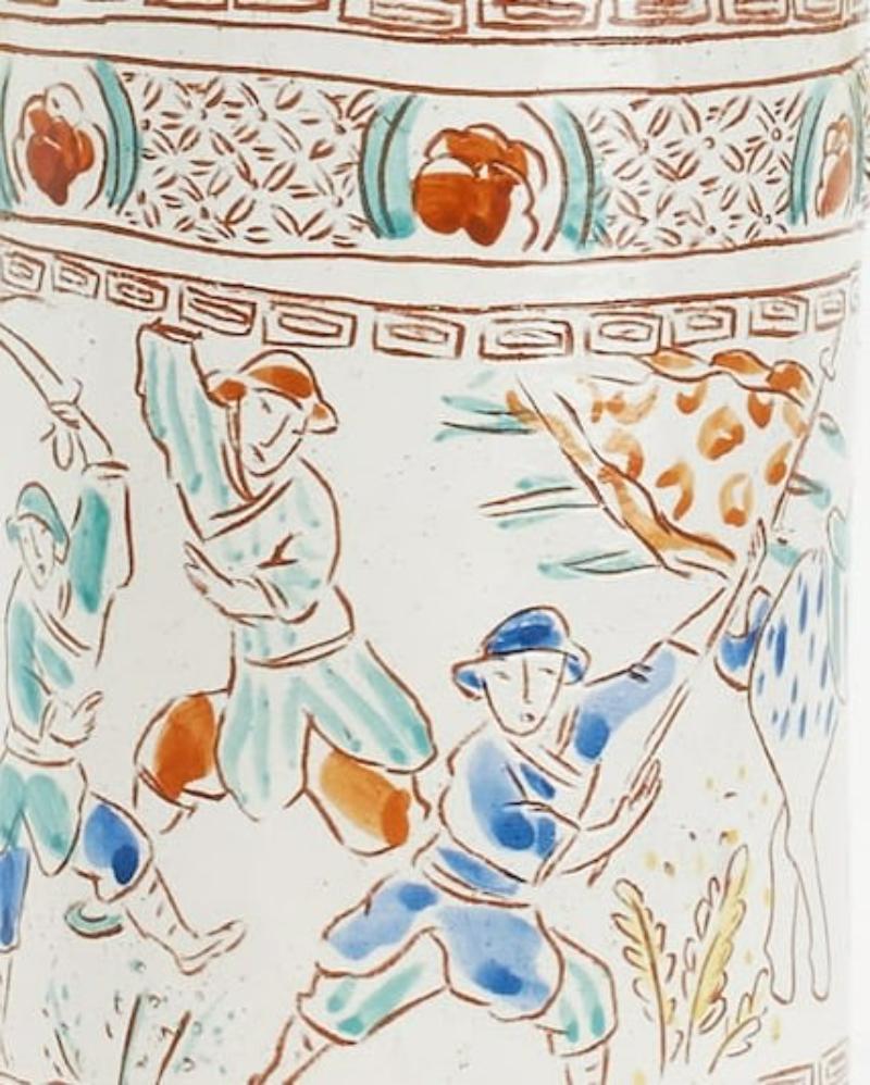 Keramik von 1690, Famille Verte-Vase, 1690 (21. Jahrhundert und zeitgenössisch) im Angebot