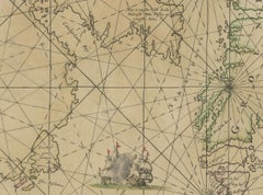 1690 Frederick de Wit Sea Chart of Hudson Bay, Baffin Bay and Greenland