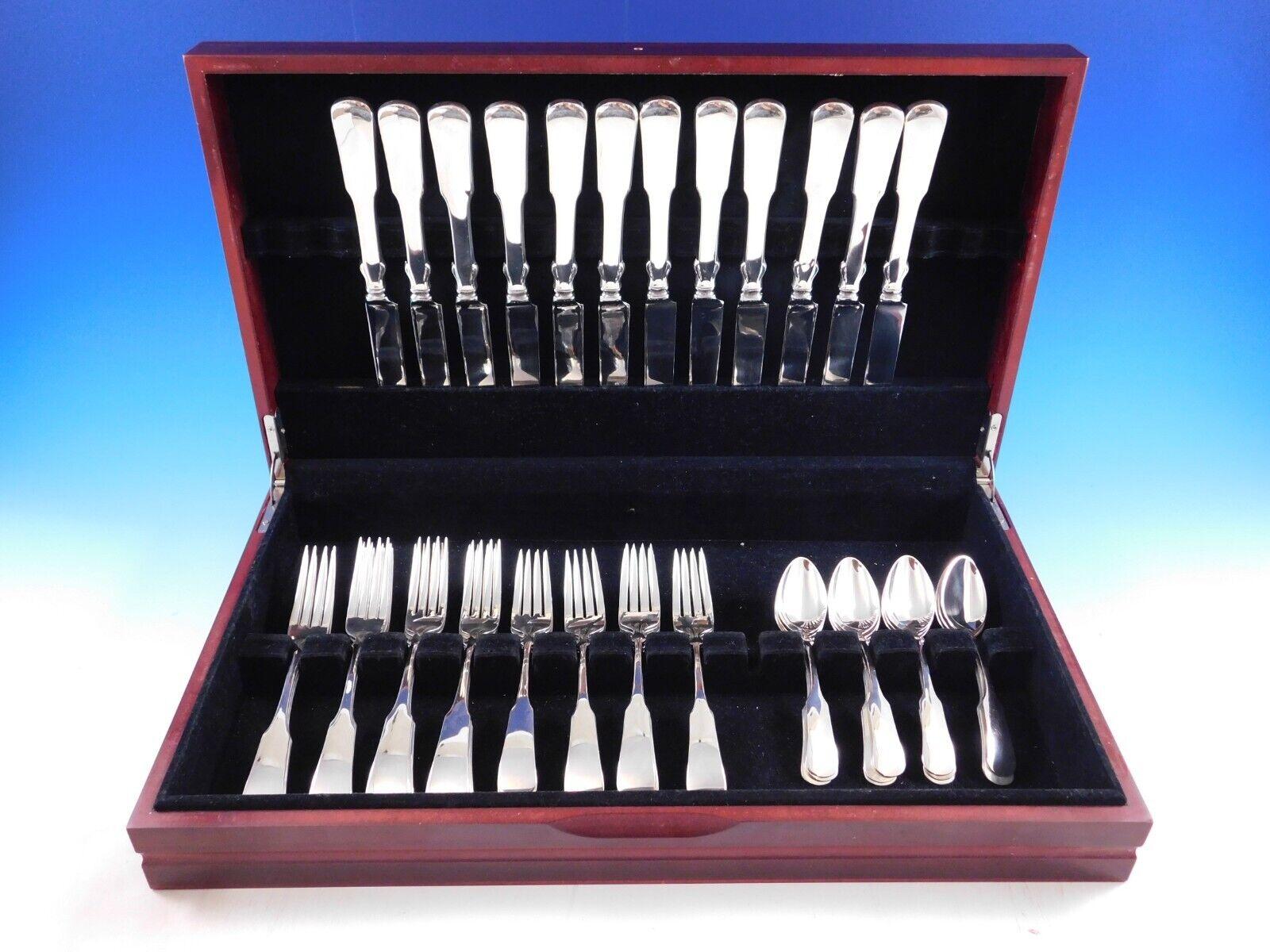 1690 Sixteen Ninety by Towle Sterling Silver Flatware Set Service 48 pieces For Sale 1