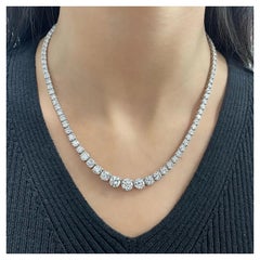 16.92 Ct Diamond Riviera Necklace