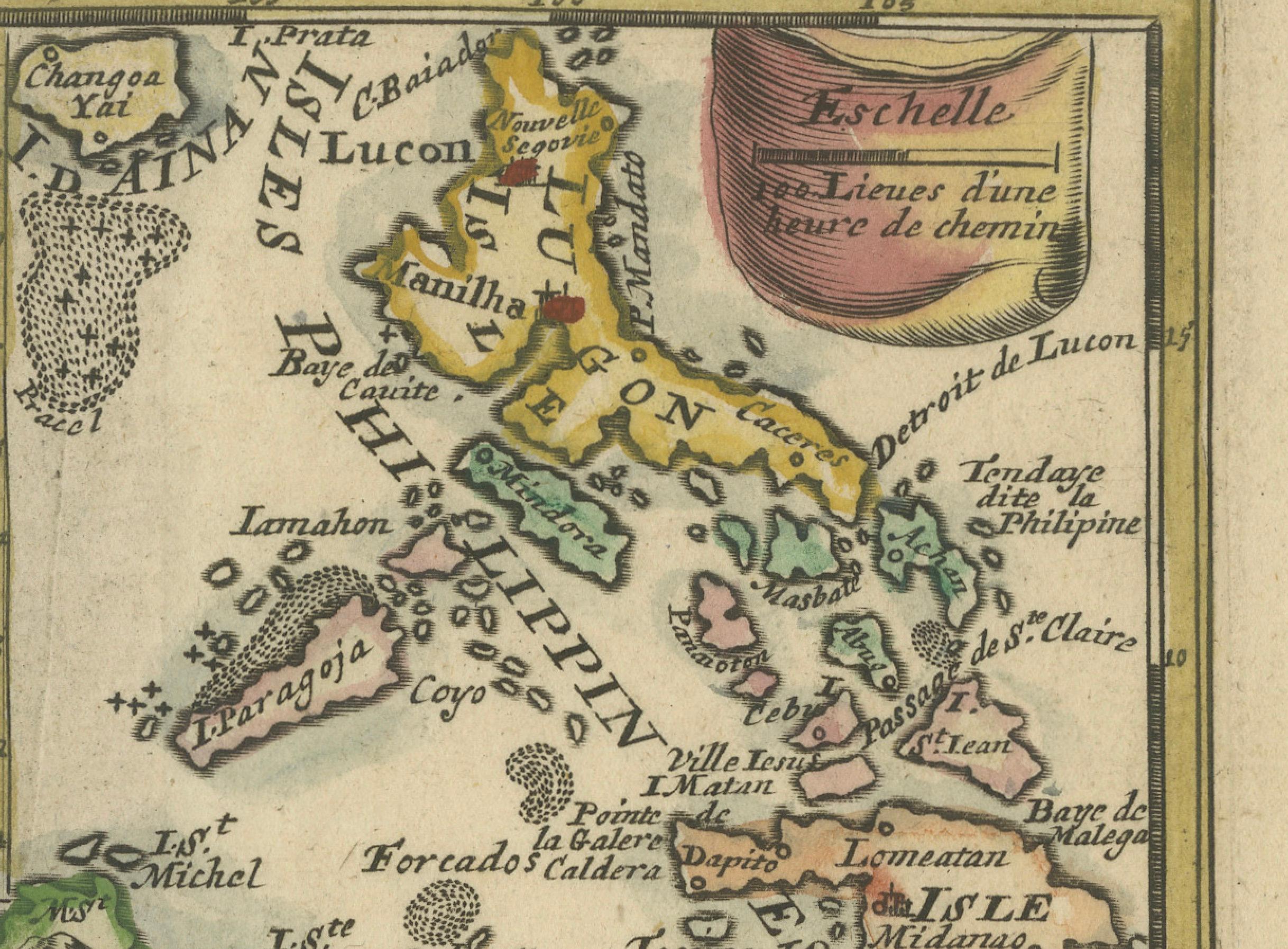 1692 Jacq. Peeters Map: East Indies, Indonesia, Japan, Philippines and Singapore In Good Condition For Sale In Langweer, NL