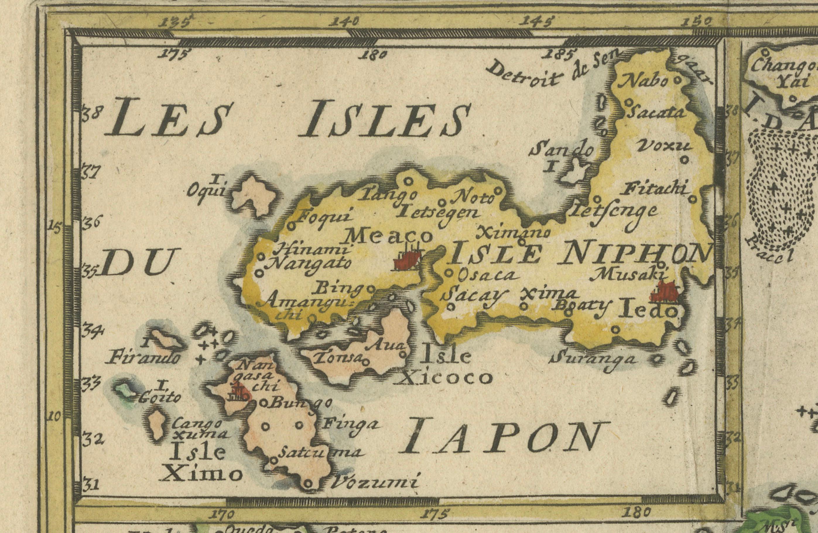 Late 17th Century 1692 Jacq. Peeters Map: East Indies, Indonesia, Japan, Philippines and Singapore For Sale