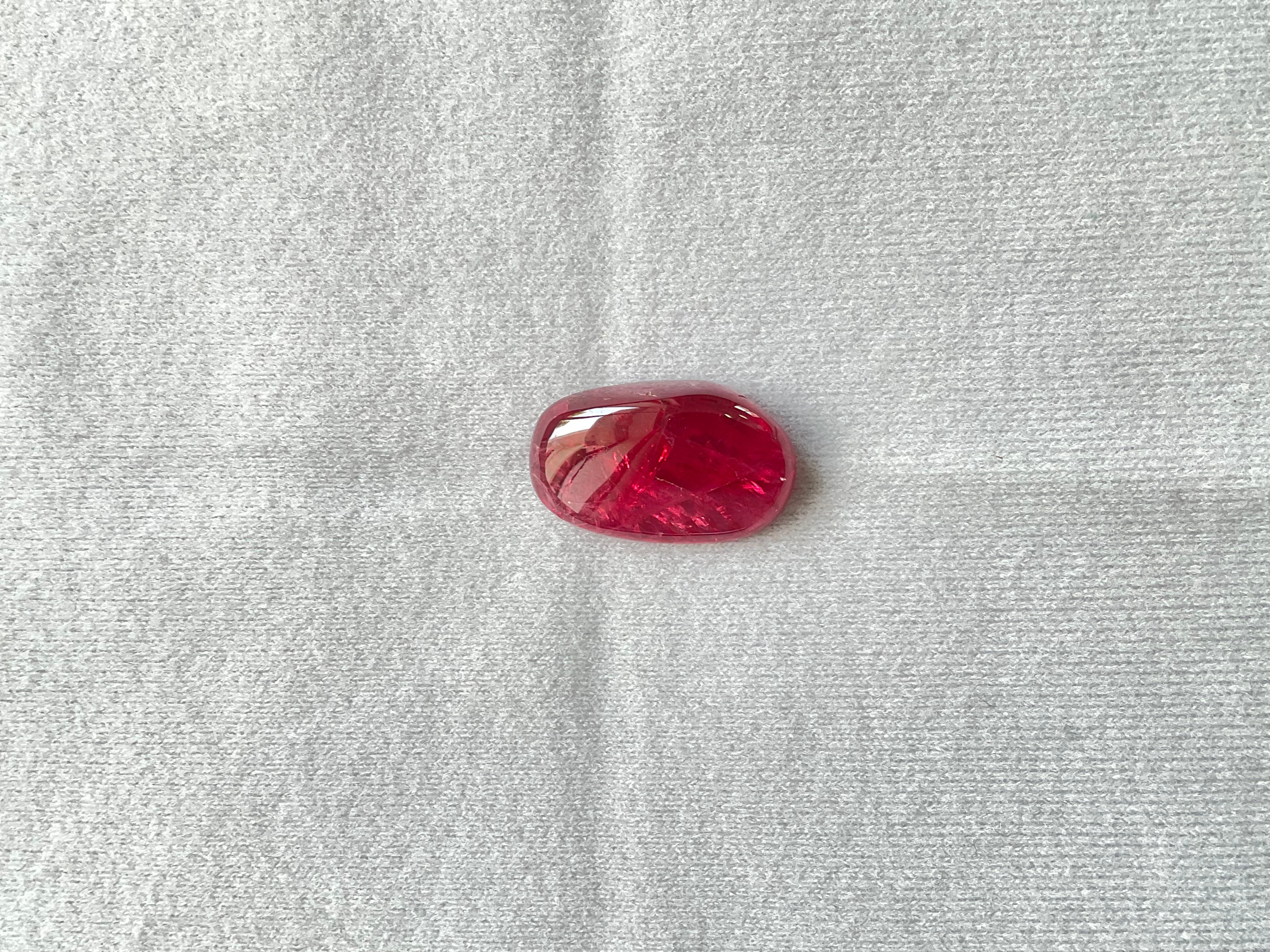 16.93 Carat Burmese Spinel Tumbled Plain No-Heat Fine Jewelry Natural Gemstone In New Condition For Sale In Jaipur, RJ