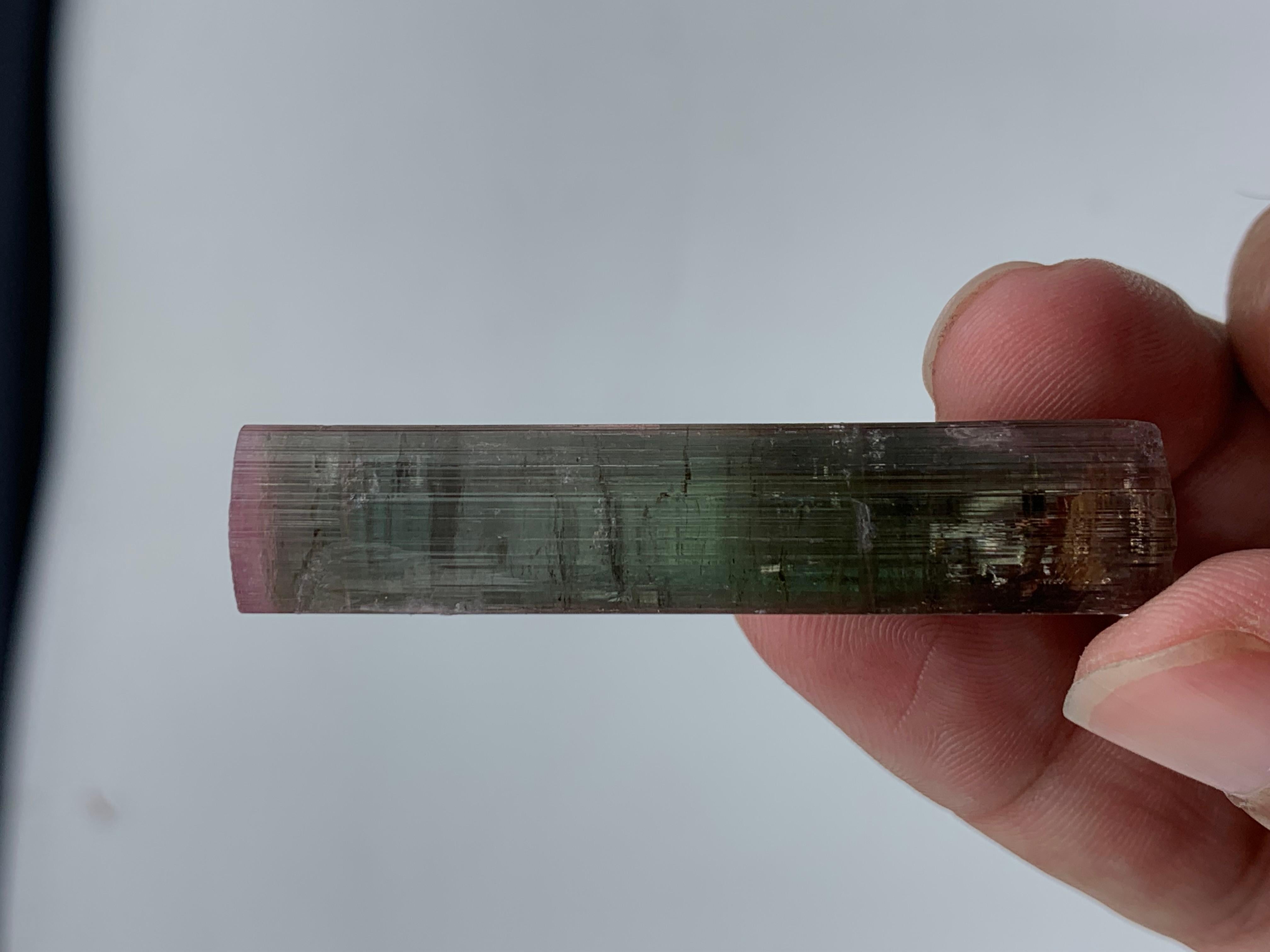 Other 16.95 Gram Amazing Bi Color Tourmaline Crystal From Paprook Mine, Afghanistan  For Sale