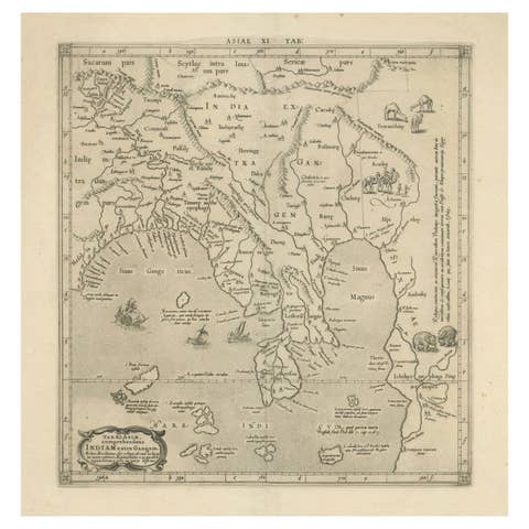 1698 Mercator Ptolemaic Map of Asia East of the Ganges