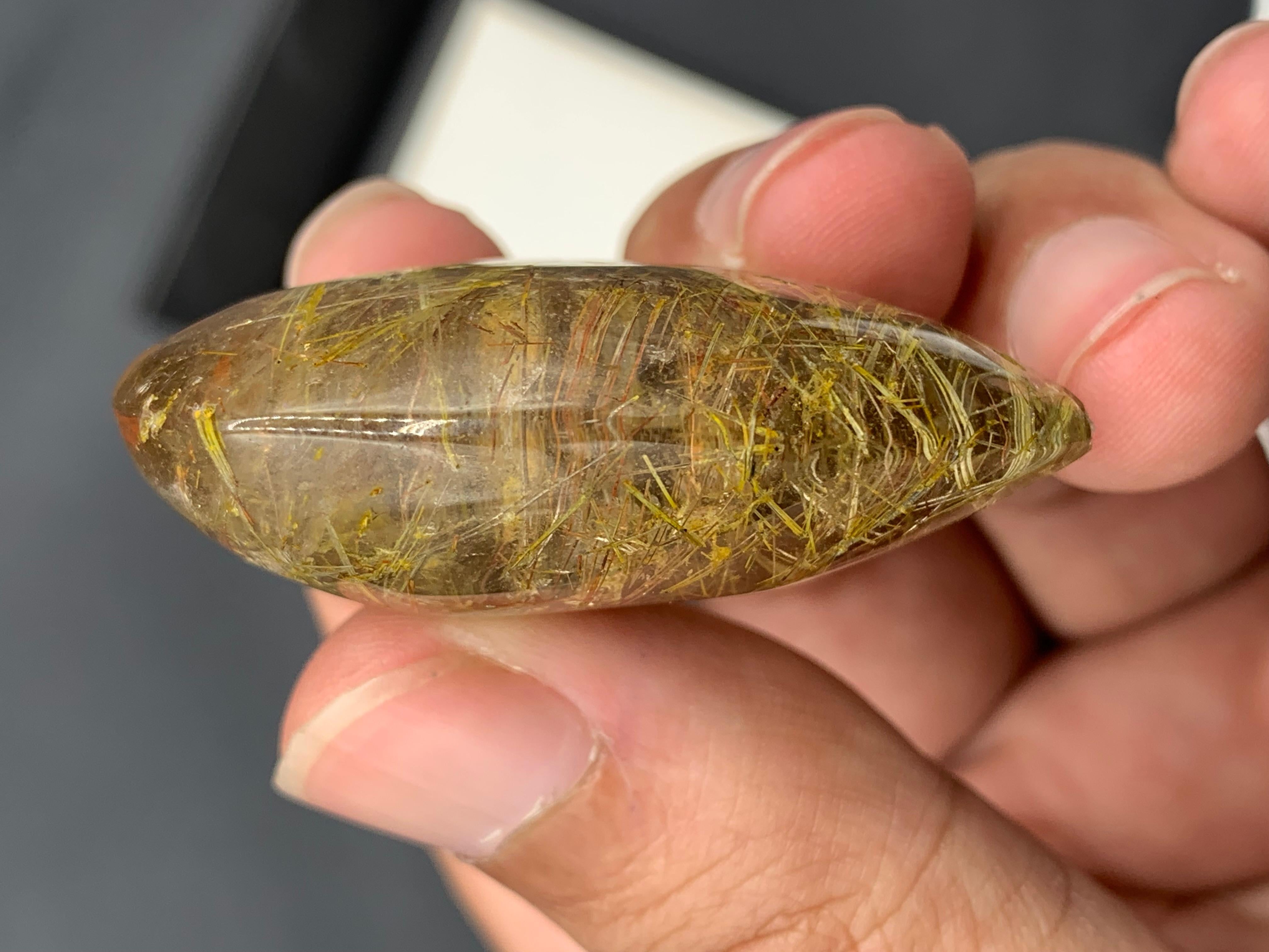 169.90 Carat Natural Loose Rutile Quartz Huge Pear Shape Gem For Sale 1
