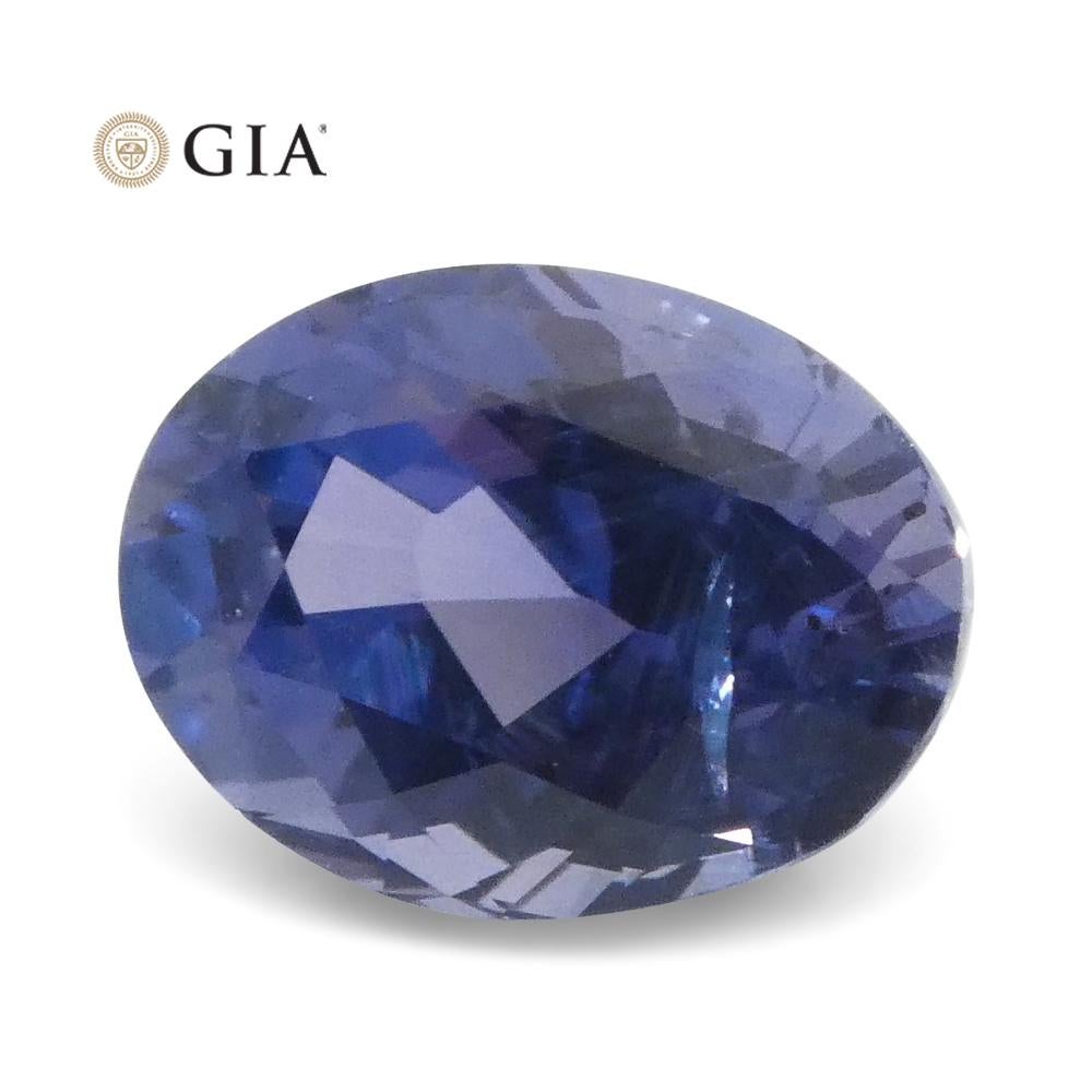 1.69ct Color Change Sapphire Oval GIA Certified Unheated, Sri Lanka, Vivid Viole For Sale 7