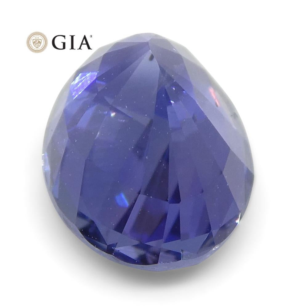 1.69ct Color Change Sapphire Oval GIA Certified Unheated, Sri Lanka, Vivid Viole For Sale 8
