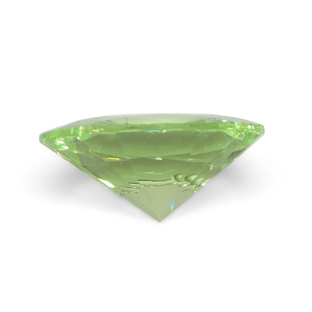 1.69ct Oval Green Mint Garnet from Tanzania For Sale 6