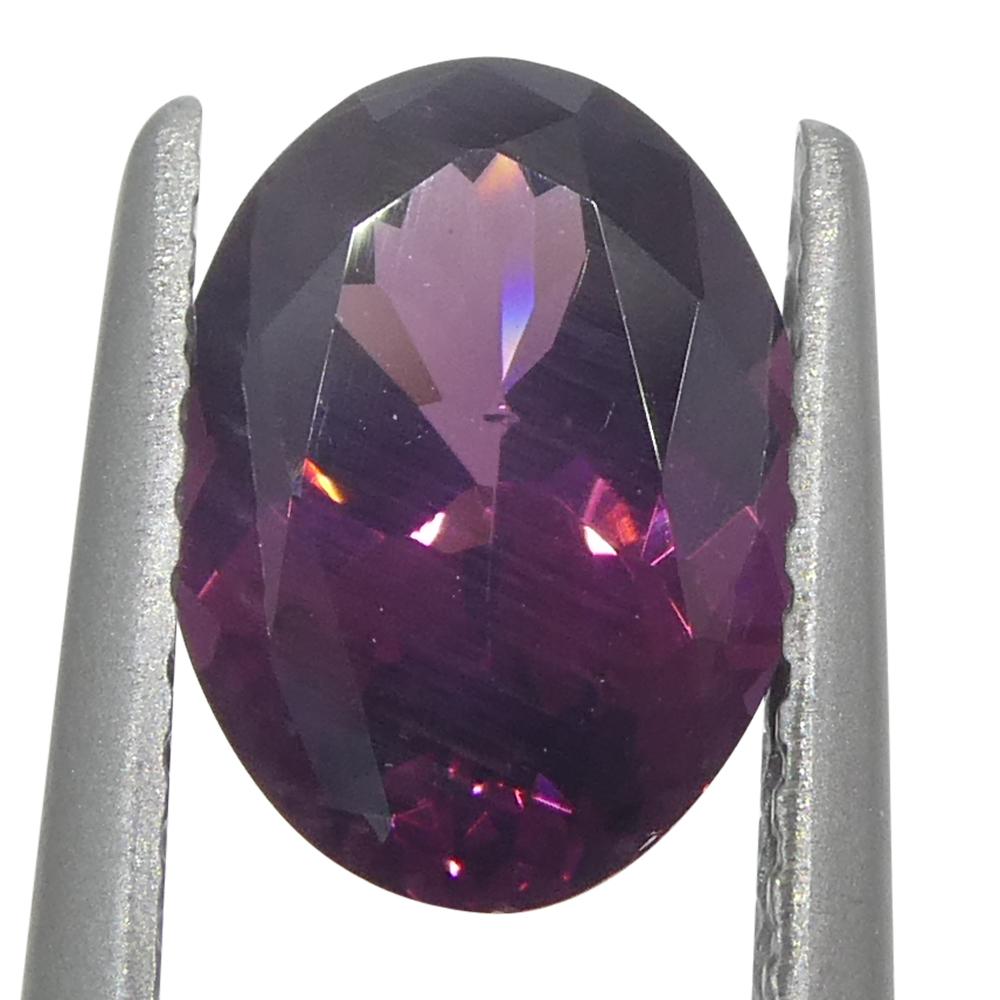 1.69 Karat ovaler rosa Spinell aus Burma, unerhitzt im Angebot 6